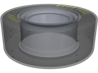 Wheel Assembly FSAE 3D Model