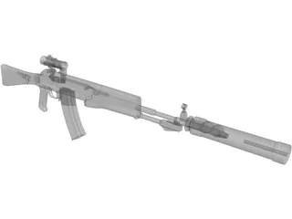 AN-94 3D Model