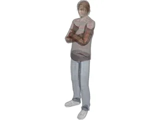 Male Teen 3D Model