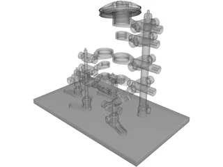 Miniature Confocal System 3D Model