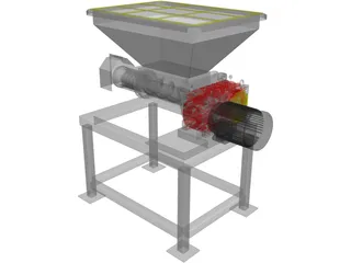 Meat Grinder with Stand 3D Model