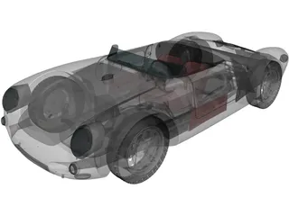 Porsche 550A Spyder (1956) 3D Model