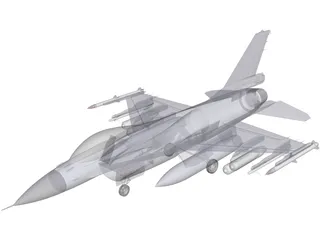 F-16 Fighting Falcon 3D Model