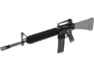 M16A2 3D Model