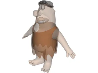 Fred Flintstone 3D Model