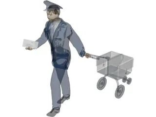 Postman 3D Model