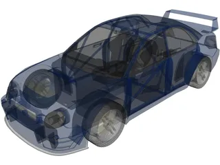 Subaru Impreza WRX STi WRC (2001) 3D Model