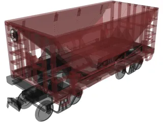 Union Pacific Wagon 3D Model
