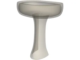 Pedestal Sink 3D Model