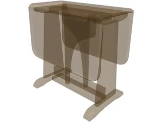 Table Folding 3D Model