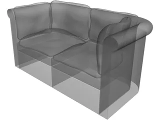 Couch Traditional 3D Model