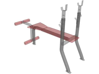 Weight Bench 3D Model