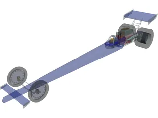 Dragster 3D Model