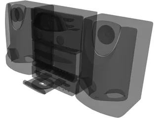 Philips Audio Mini-System 3D Model