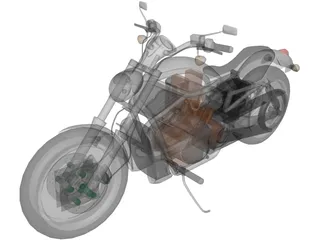 Harley-Davidson V-Rod 3D Model