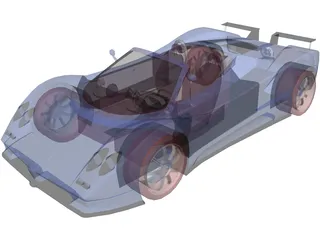 Pagani Zonda 3D Model