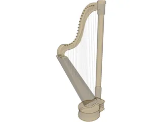 Harp 3D Model