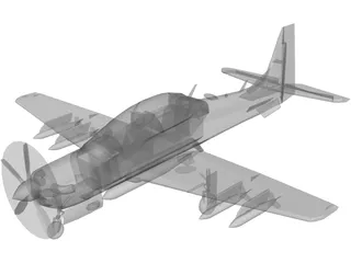 Embraer EMB 314 Super Tucano 3D Model