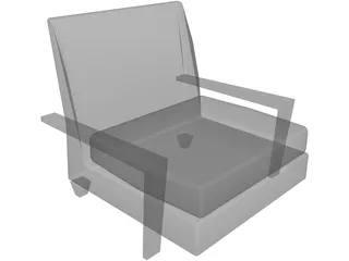 Chair with Arms 3D Model