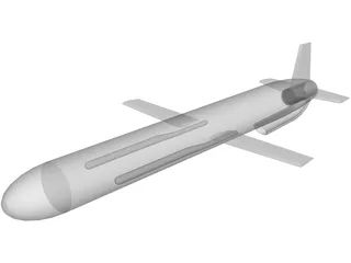 Russian AS-15 Air-Launched Cruise Missile (ALCM) 3D Model