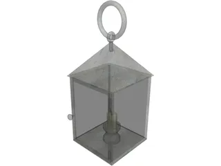 Handheld Candle Lantern 3D Model