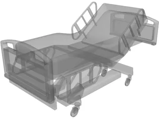Bed Hospital Incline 3D Model