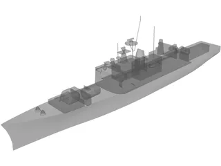 Oslo Class Frigate 3D Model