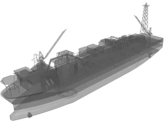 Norne Floating Production and Storage [FPSO] 3D Model