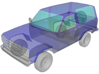 Ford Bronco (1987) 3D Model