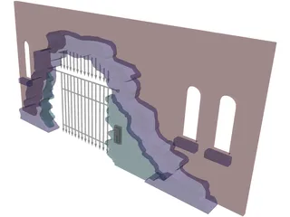 Archway Caged 3D Model