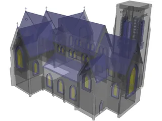 Church Gothic 3D Model