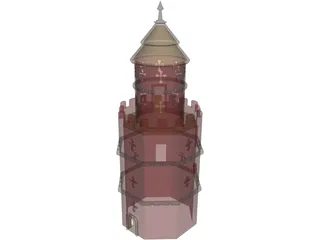 Gothic Tower 3D Model