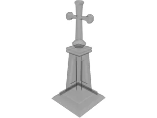 Christian Cross 3D Model