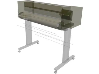 Plotter HP650C 3D Model