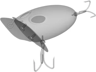 Fishing Lure Jitter Bug 3D Model