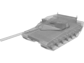 Future Light Tank Fictional Design 3D Model