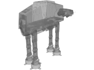 Star Wars Imperial AT-AT 3D Model