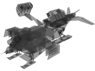 Star Wars Dropship 3D Model