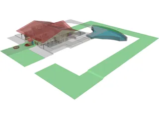 Mansion Interior 3D Model