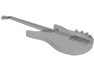 Guitar Bass 3D Model