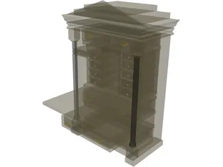Bureau Biedermeier 3D Model