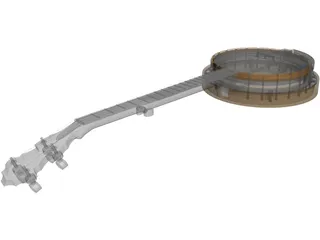 Banjo Gibson Style 3D Model