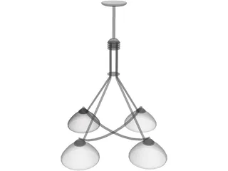 Light Modern Fixture Metropolitan 3D Model