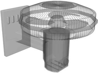 Caged Fan 3D Model