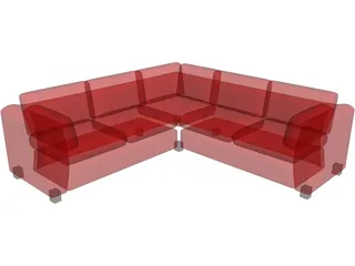 Couch Sectional 3D Model