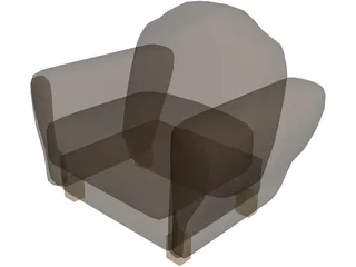 Chair Leather 3D Model