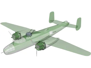 B-52 Bomber 3D Model