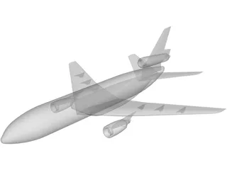 McDonnell Douglas DC-10 3D Model