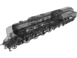 BR12 Austrian Steamengine 3D Model