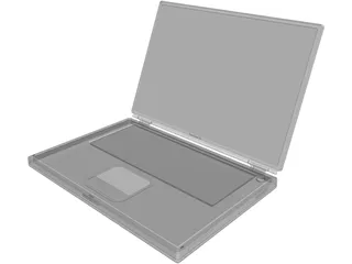 Powerbook G4 Titanium 3D Model